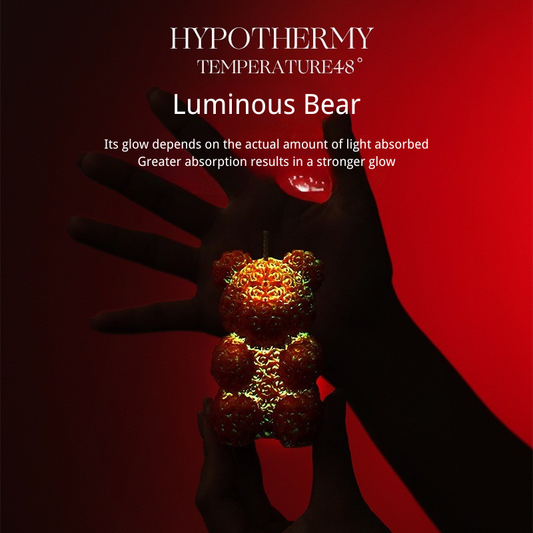 Cryogenic Rose Bear Candle — Low-Temperature Wax Sculpture, Romantic Decorative Candle for Gifts, Birthday, Valentine’s Day