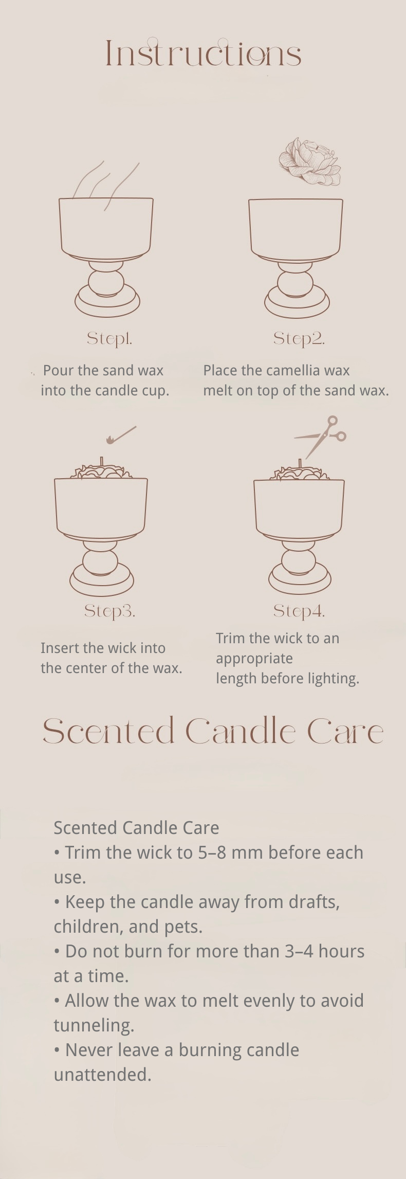 Camellia Bloom Scented Candle Gift Set
