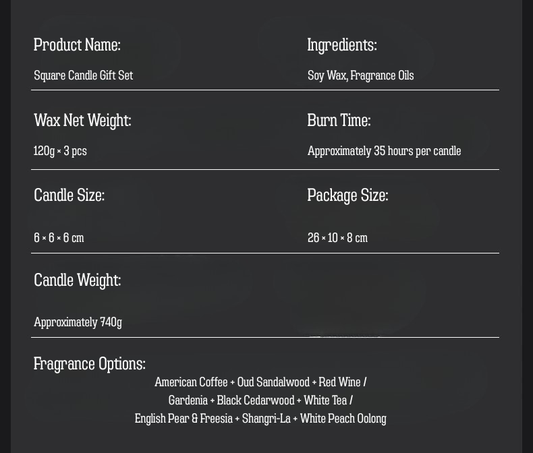 Luxury Matte Black Scented Candle – Soy Wax Aromatherapy Candle