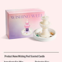 DIY Wishing Pool Scented Candle Gift Set – Soy Wax, Shell & Crystal Accessories, Aromatherapy Home Decor