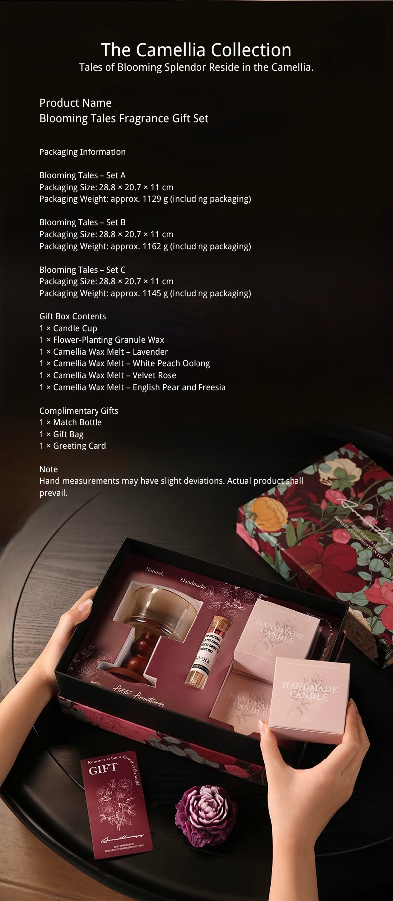 Camellia Bloom Scented Candle Gift Set