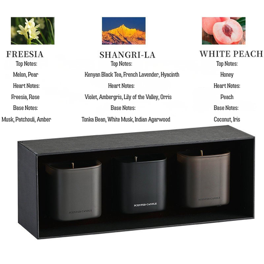 Luxury Matte Black Scented Candle – Soy Wax Aromatherapy Candle