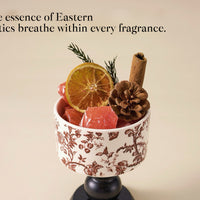 Red Luck Crystal Diffuser Gift Set – Flameless Home Fragrance with Oriental Silk-Velvet Design