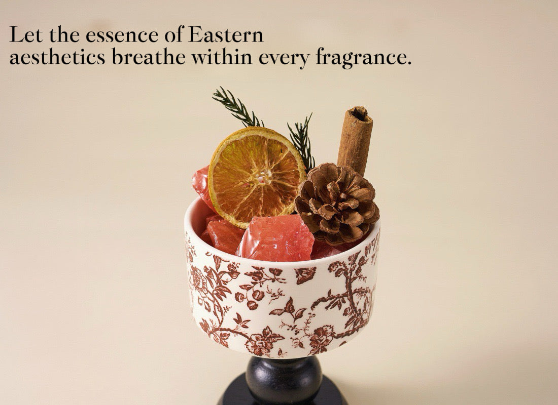 Red Luck Crystal Diffuser Gift Set – Flameless Home Fragrance with Oriental Silk-Velvet Design